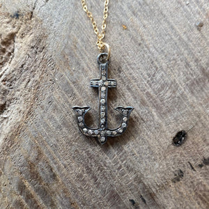 Anchor Champagne Diamond Necklace