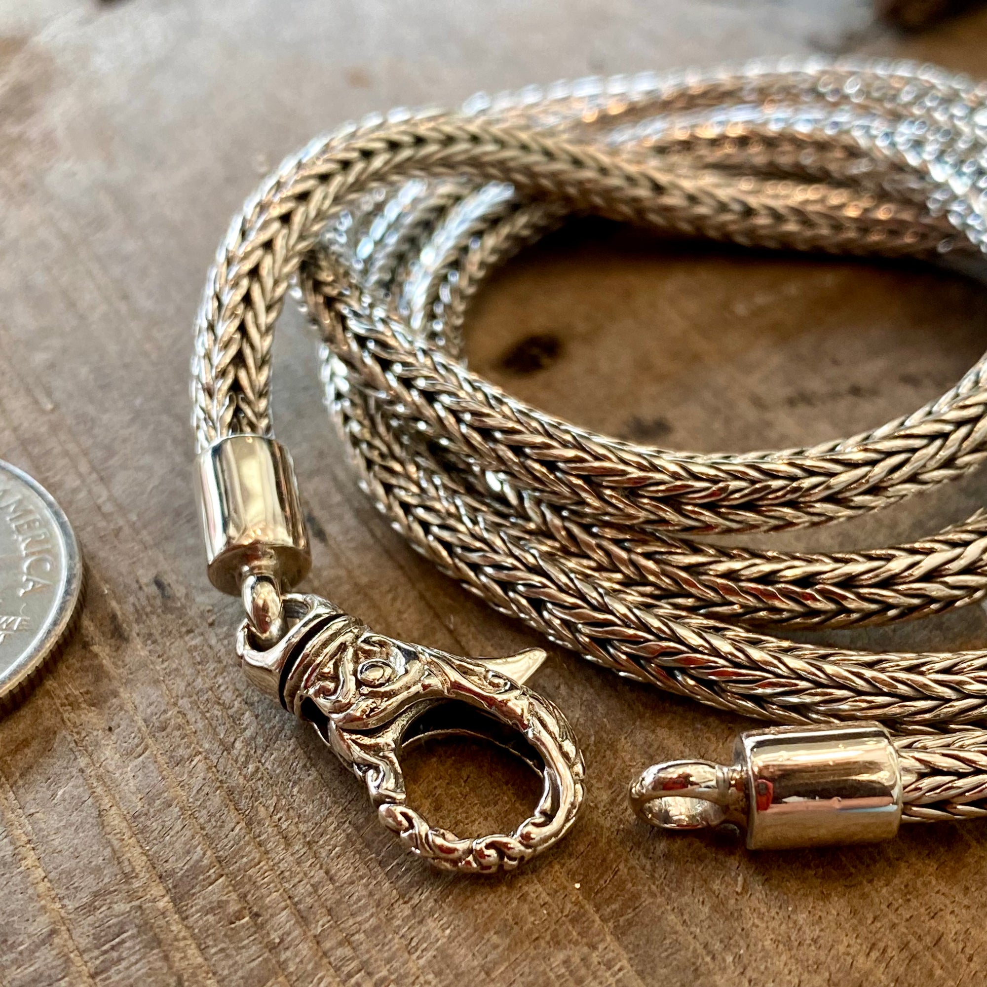 Sterling Silver Braided Chain