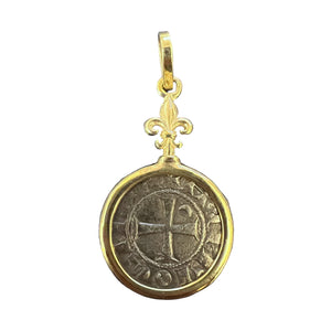Crusader Coin -Bohemond III - AR Denier - Circa 1163-1201 AD