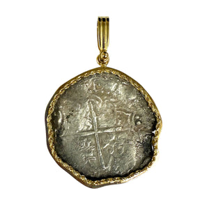 Nuestra Señora de Atocha - 8 Reales - Grade 3 - Assayer: "M" -  reversed lions and castles