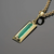 Emerald Pendant w/ 18k Treasure Gold
