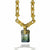 Green Tourmaline - 14k Yellow Gold Filigree Bezel