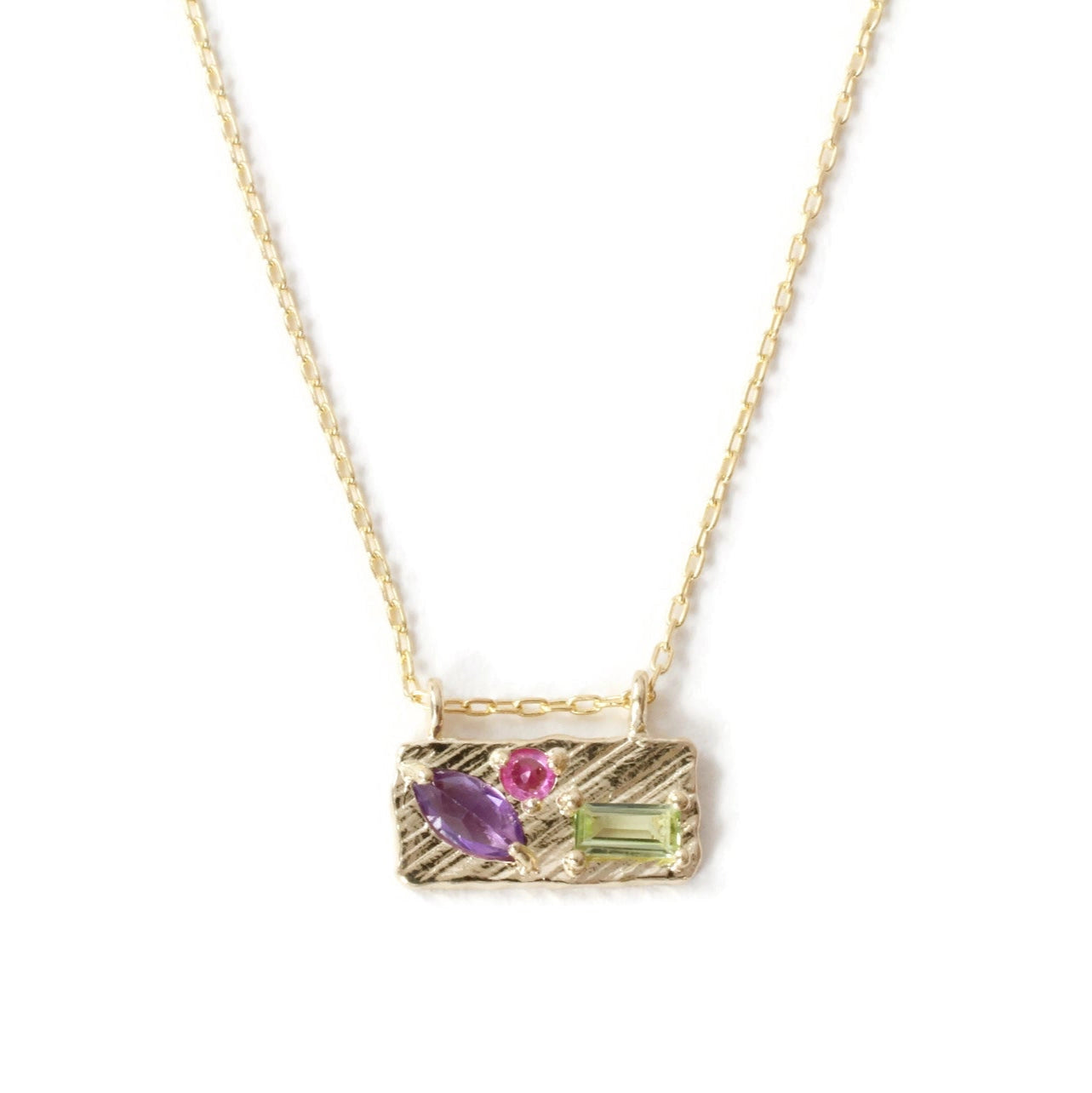 Collage Necklace (Small) - 14k Gold