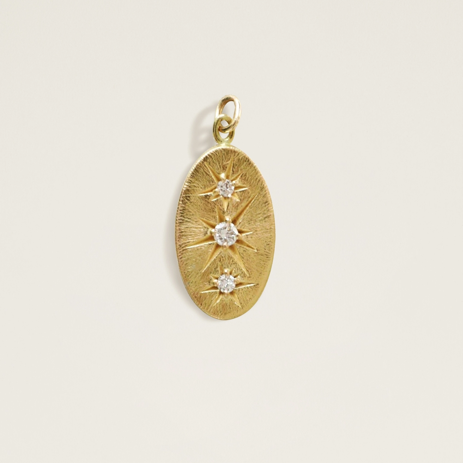 The Sacred Pendant -14K gold - diamond accented.