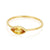 Peekaboo Yellow/Orange Sapphire Ring - 14k Gold, Size 7.5