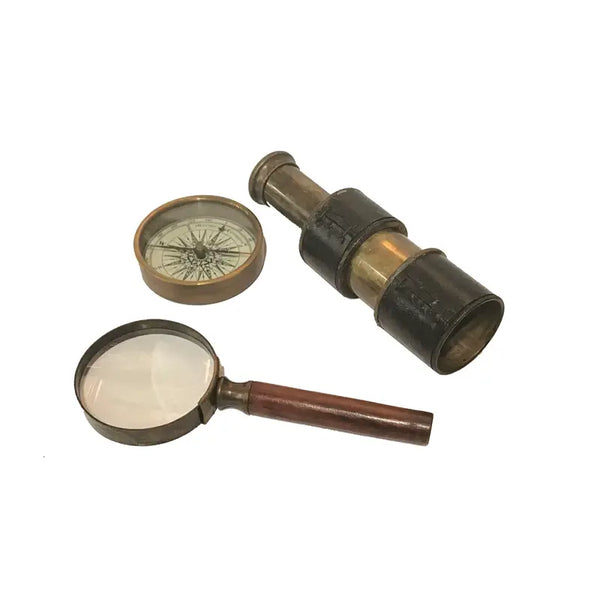 Old World - Maritime Navigation Replica Set - w/ Storage Box ...