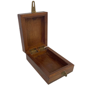 4-5/8" Ship Wooden Trinket Box