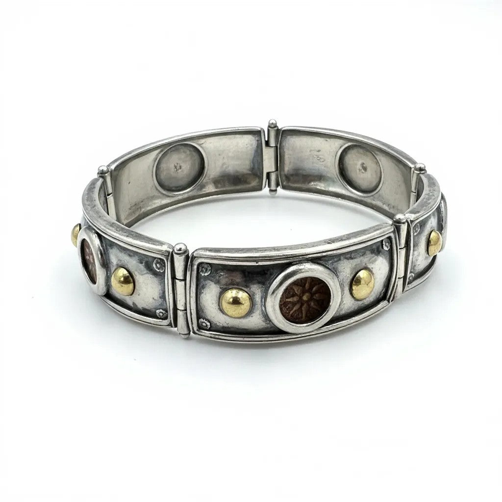 Ancient Judea - Widows Mite (Bronze Prutah) - Circa 103-76 - 4 coin, Sterling Silver Bracelet