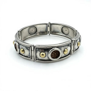 Ancient Judea - Widows Mite (Bronze Prutah) - Circa 103-76 - 4 coin, Sterling Silver Bracelet