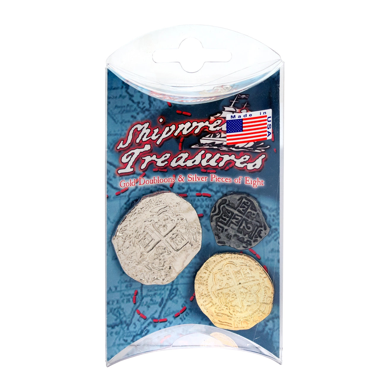 Shipwreck Treasure Coin Toy Peg Pack - Replica Coins