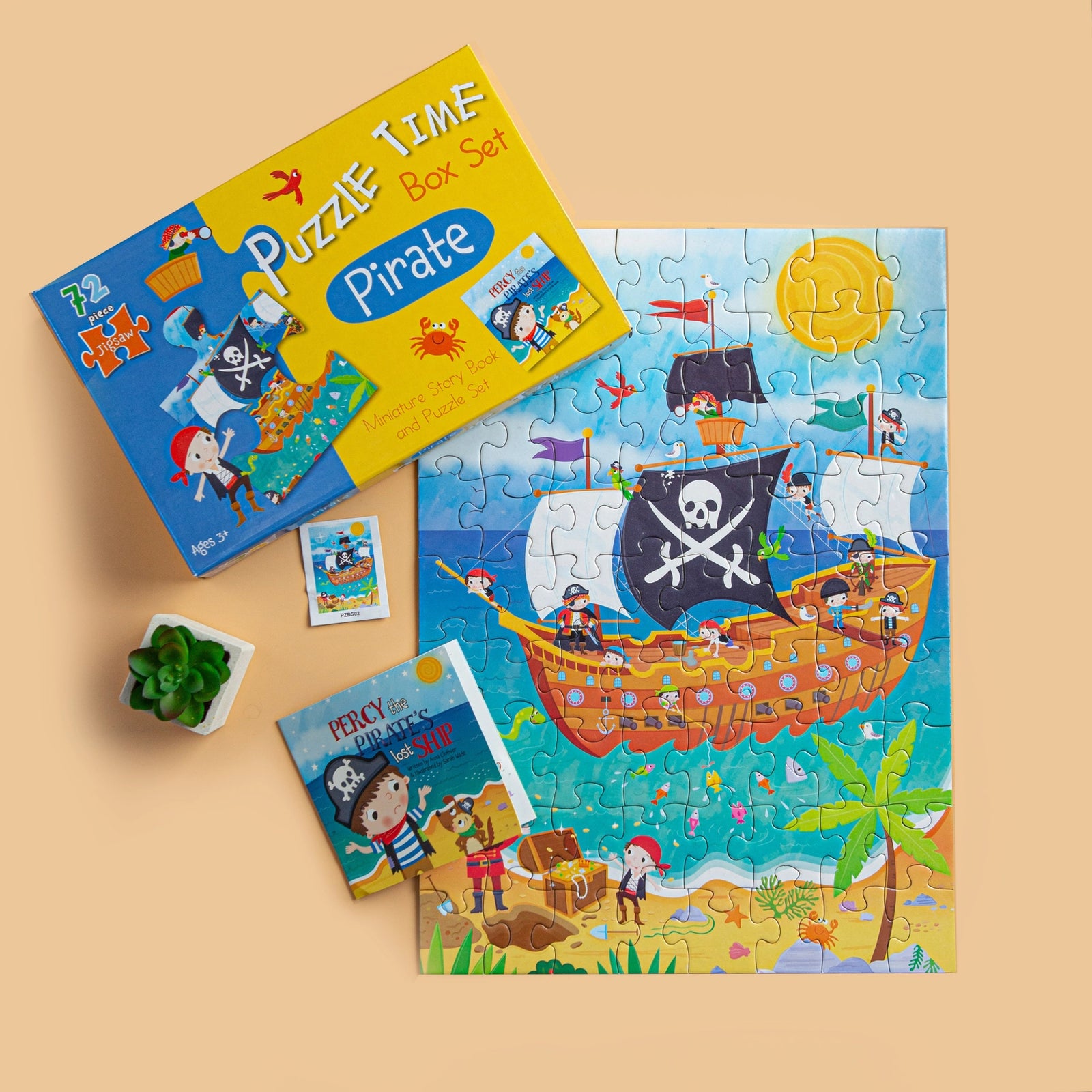 Puzzle + Pirate Book Set