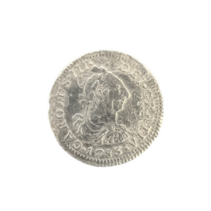El Cazador Shipwreck - Two 1/2 Reales Coins - Dated 1780 and 1783 - Ear Ring set
