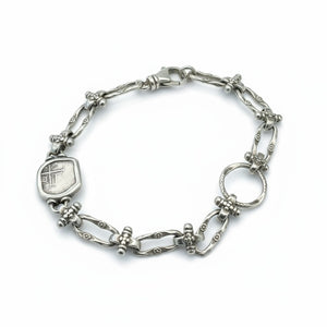 Authentic Spanish cob - 1/2 Reales - Sterling Silver Bracelet