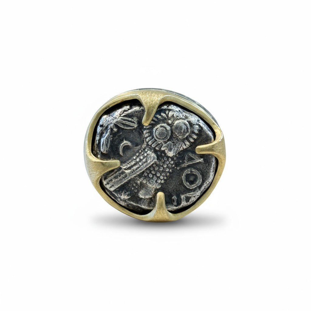 Authentic Greek - AR Tetradrachma - (Athena and the Owl) -  Circa 200 BCE