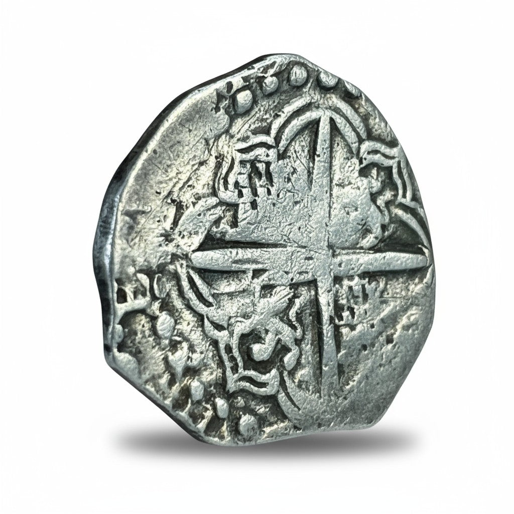 Nuestra Senora de Atocha Shipwreck - 4 Reales - Grade 2 - Assayer "T" - Partially Dated xX19