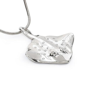 Sterling Silver Stingray Pendant with Sterling Silver chain