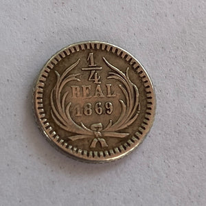Guatemala - 1/4 Reales - 14K gold ring