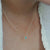 Emerald Baguette Pendant Necklace - Solid 14kt