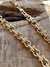 .Custom 14K Gold Shackle Chain - Hand Cast