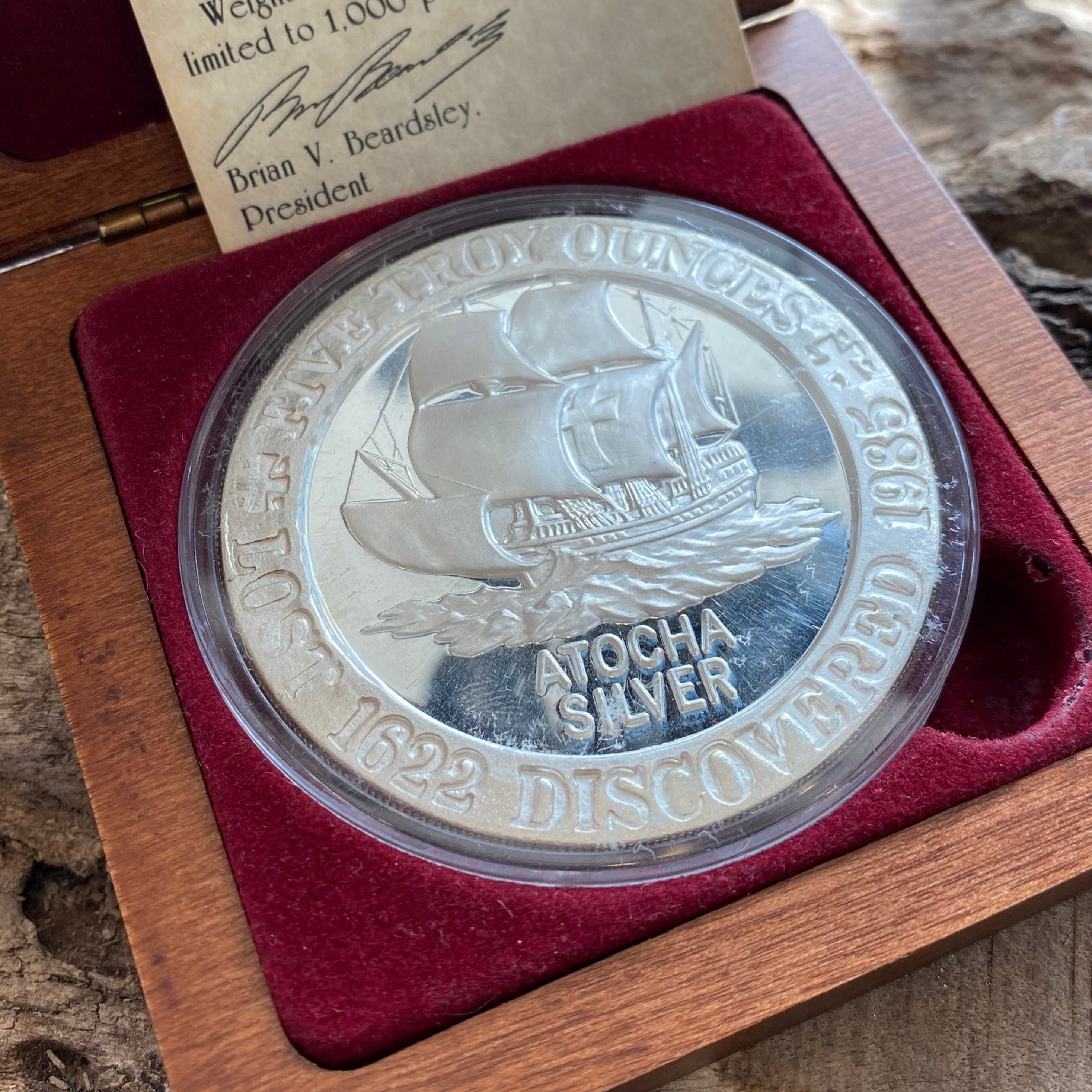 AT75 AT73 OSADA オサダ Atocha 1622 Shipwreck - Commemorative Medallion - Weight: 5