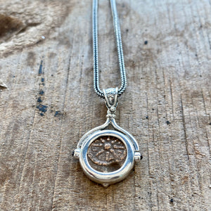 Ancient Biblical Coin - Widow's Mite - Circa 103-76 BCE - Presented in a Sterling Silver Mount