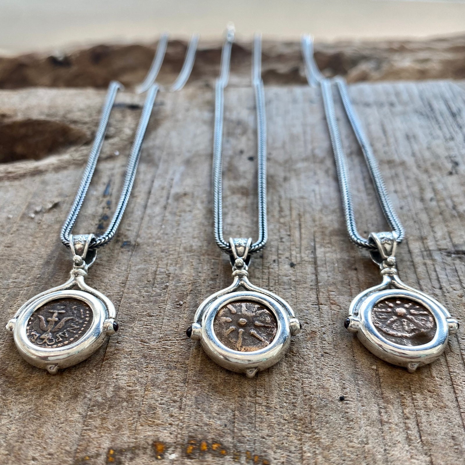 Ancient Biblical Coin - Widow's Mite - Circa 103-76 BCE - Presented in a Sterling Silver Mount