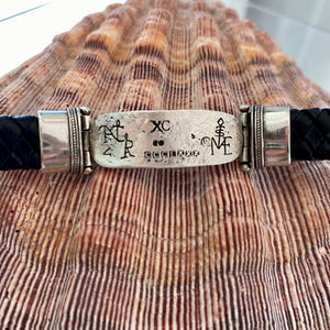 Nuestra Señora de Atocha - Atocha Silver Bar Bracelet in Leather - Limited edition piece - Handcrafted from Atocha silver in its purest form.