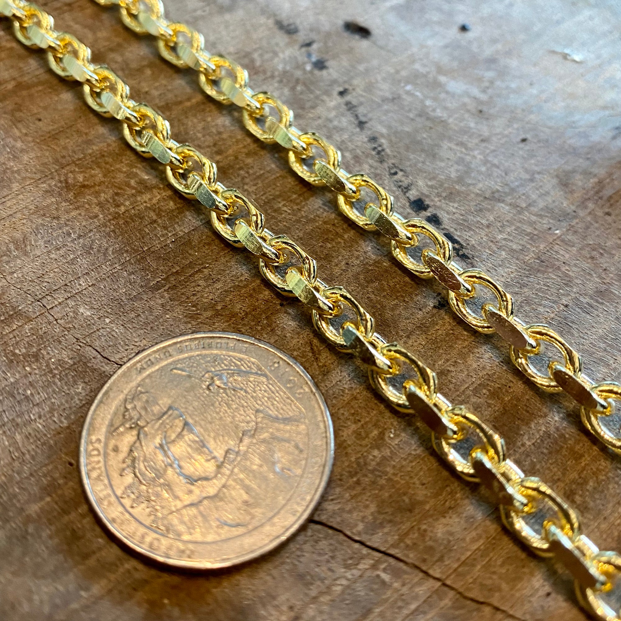 14K Hermes Chain -Length 24" -  63.68 grams - 2.3mm