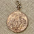 Religious Shipwreck Medallion (El Bueno Consejo) - Bronze - Saint Gregory Patron Saint of The West Indies, Musicians, Teachers