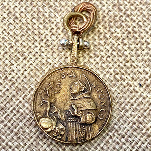 Religious Shipwreck Medallion (El Bueno Consejo) - Bronze - Saint Anthony