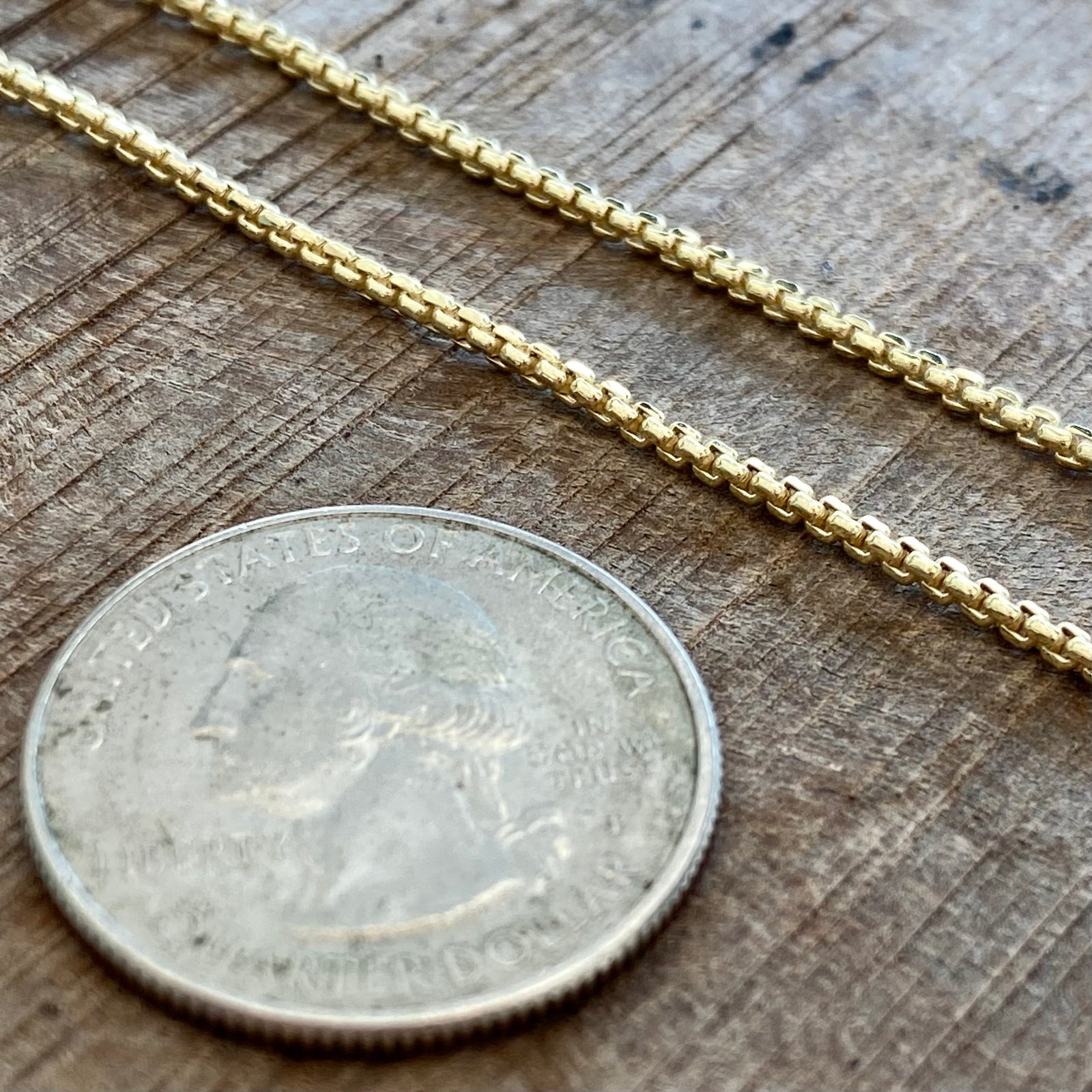 Box Chain - 14k -  22" -   2 mm