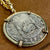 1733 Fleet Florida Keys Shipwreck - 8 Reales - Phillip V - Mexico City mint - Pillar Dollar - Grade VF - Mounted in 14K gold