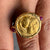 Authentic ancient Greece gold coin - AV Stater - Goddess Athena - Circa 323-317 BC - Custom 18K gold ring with
