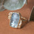 Glacier Ring - 14k Gold w/ Aquamarine & Rough Diamonds