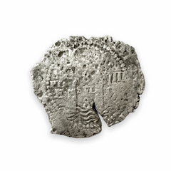 La Capitana - 8 Reales - Date: Not Visible - Assayer E (1651-1679