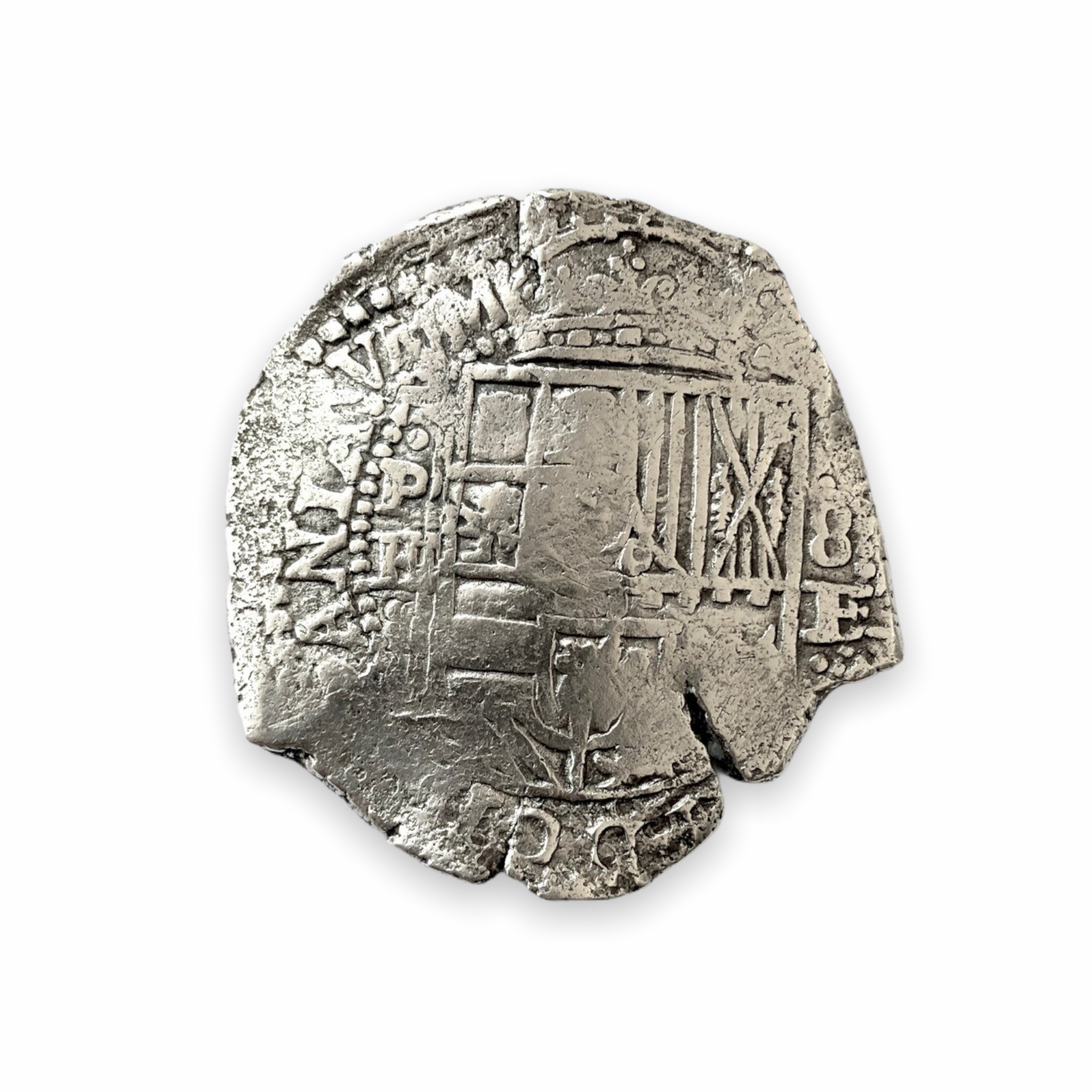 La Capitana - 8 Reales - Partially Dated 16(XX) - Assayer E (1651-1679)