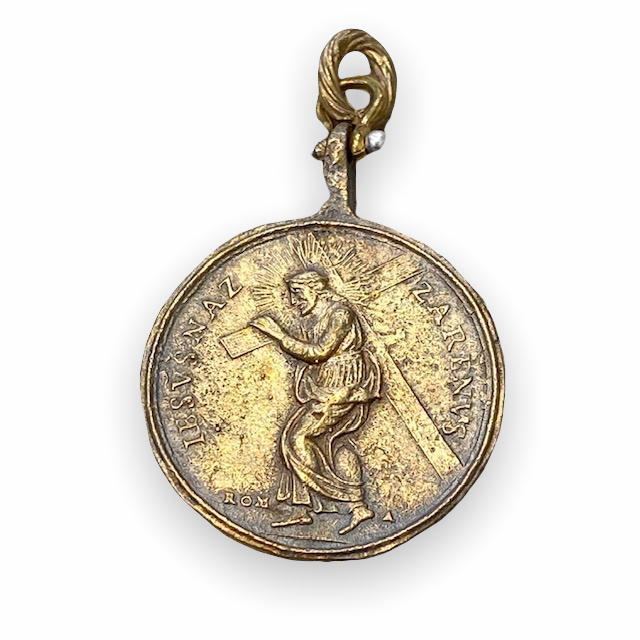 Religious Shipwreck Medallion (El Bueno Consejo) - Bronze - Christ