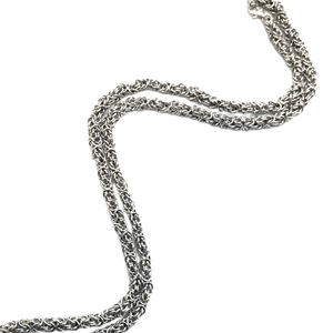 Handcrafted Sterling Silver Kings Chain 22"