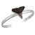 Sterling Silver Cuff with Fossilized Bull Shark Tooth