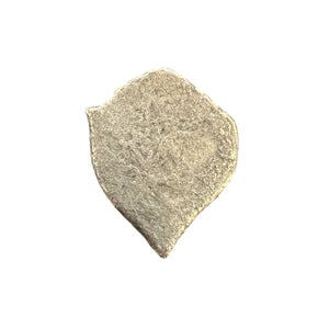 Beachcomber Series - 1/2 Reales Cob -  Mexico Mint - Mounted in 14K Gold Heart Shaped