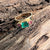 .9 CT Emerald Ring w/ Pink Sapphires Set in 14k Gold Ring